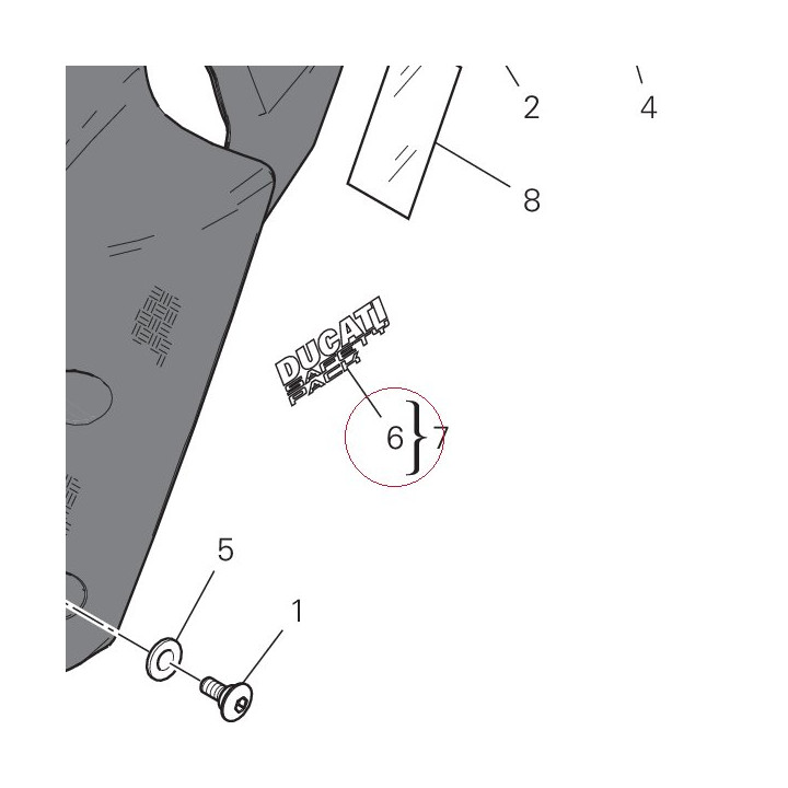 Left decal (ducati safety pack) 43713801A