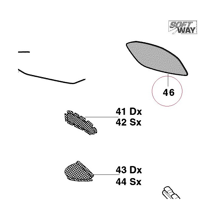 Marking plate 43810581AB