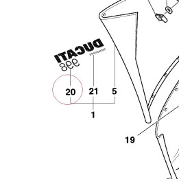 Graphic, right ducati 998 43812431AB