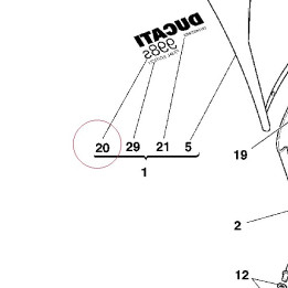Graphic, right ducati 998S 43812511A