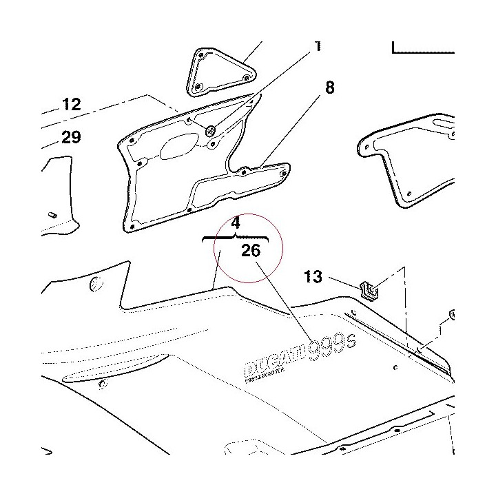 Graphic ducati 999S 43813611AA