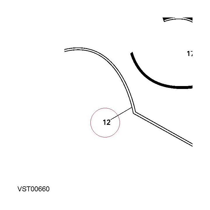 Emblem strip right 43814501A
