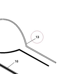 Emblem strip left 43814511A
