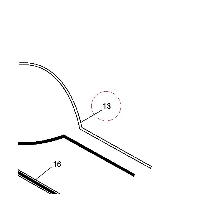 Emblem strip left 43814511A