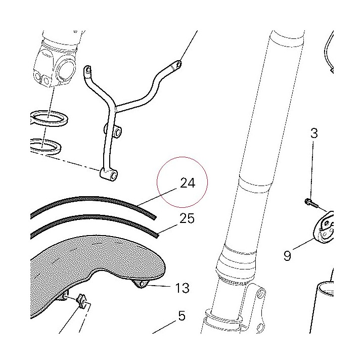 Strip right for grey/silver 43814601A