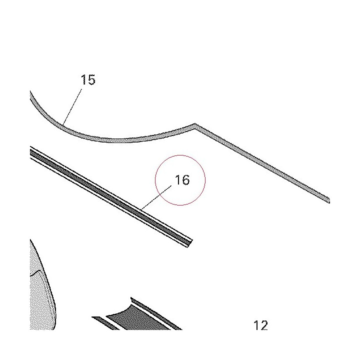 Emblem strip left 43814631A