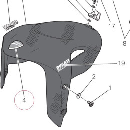 Emblem ducati 43814753A