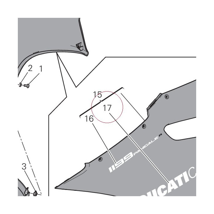 Sticker ducati corse 43818761A