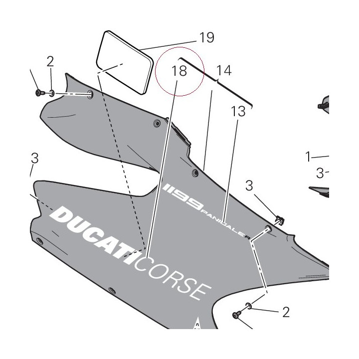 Sticker ducati corse 43818771A