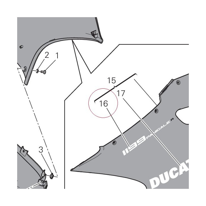 Decal "1199 panigale r" 43818781A