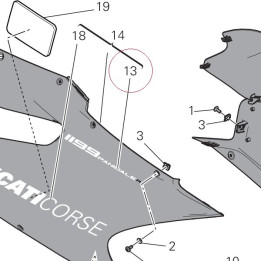 Decal "1199 panigale r" 43818791A