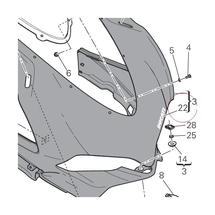 Emblem ducati 43818931AS