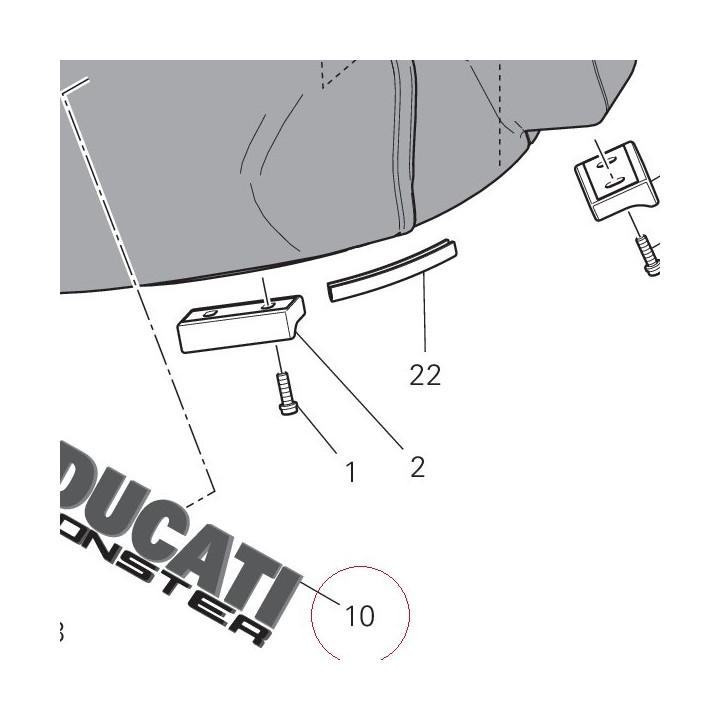 Emblem ducati 43819291AA