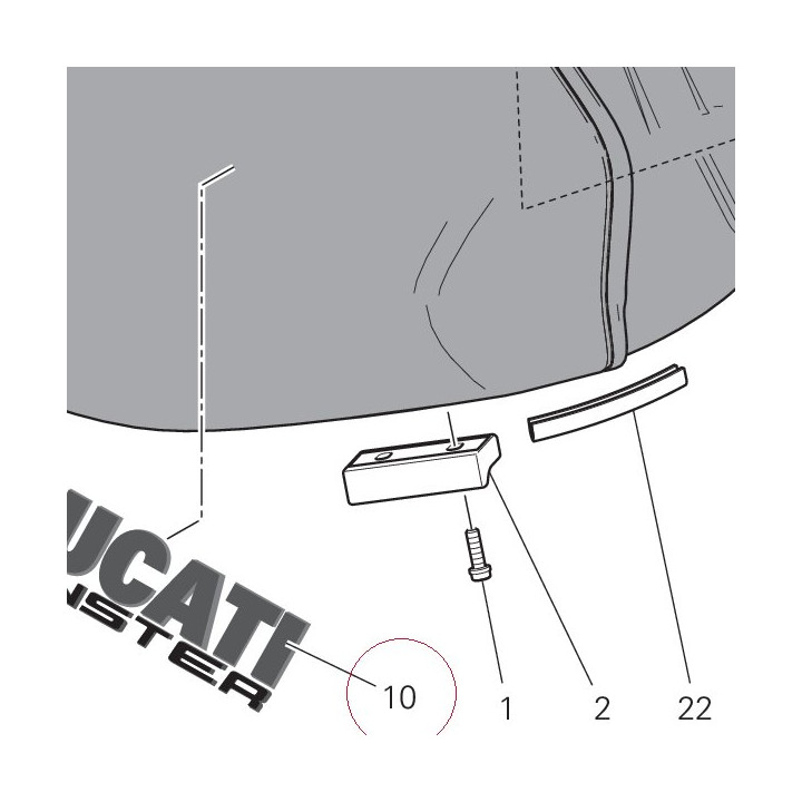 Emblem ducati 43819291AW