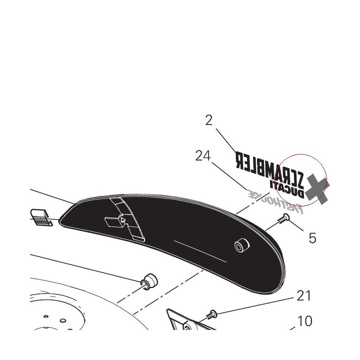 Right sticker 43819381AC