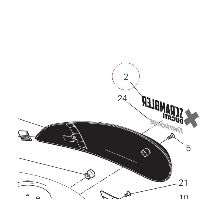 Left sticker 43819411AC
