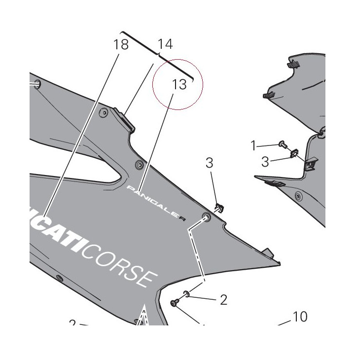 Right sticker 43819541A