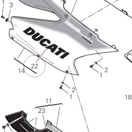 Sticker ducati 4381B001A