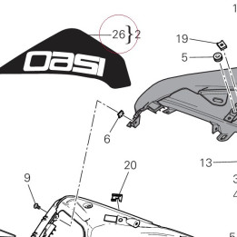 Right sticker 4381C041A