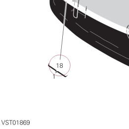 Right sticker 4381C121A