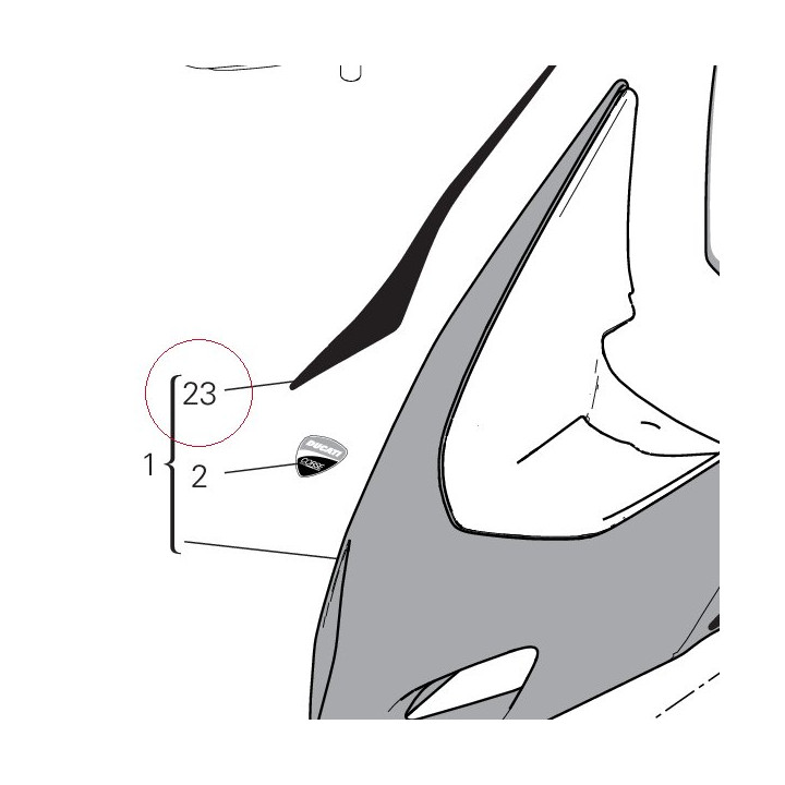 Right sticker 4381C341A