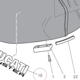 Emblem ducati 4381C441AB