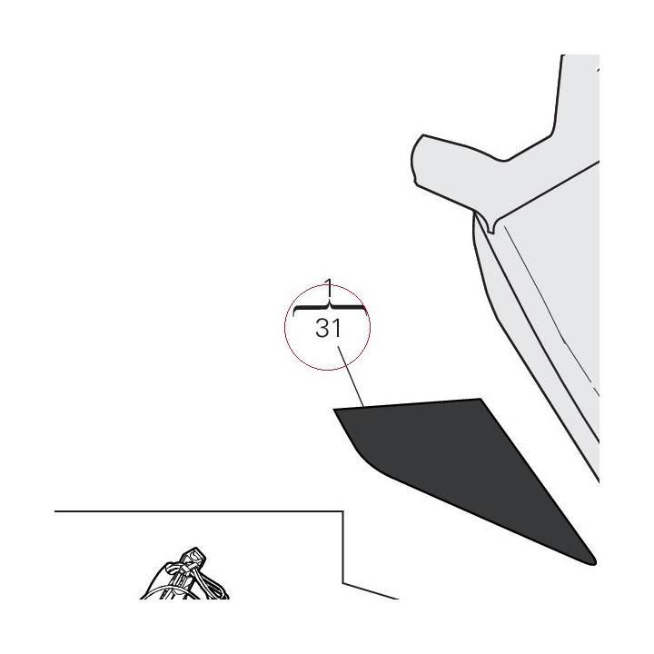 Right sticker 4381C551A