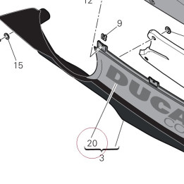 Sticker ducati corse 4381D041A