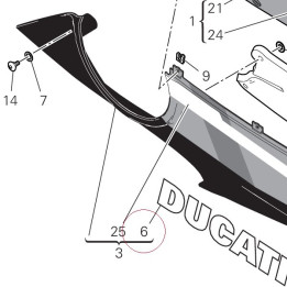 Sticker ducati 4381D611A