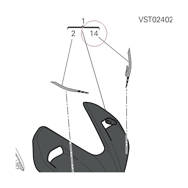 Decalcomania cover proiettore 4381G471A