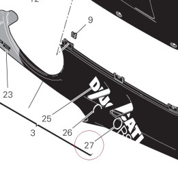 Decalco ducati corse 3 carena inf right 4381G611A