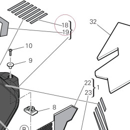 Upper tank decal 4381G861A