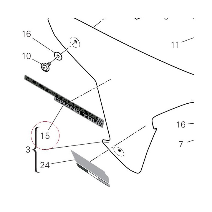 Marking plate 4381H681A