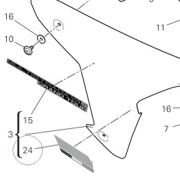Marking plate 4381H701A