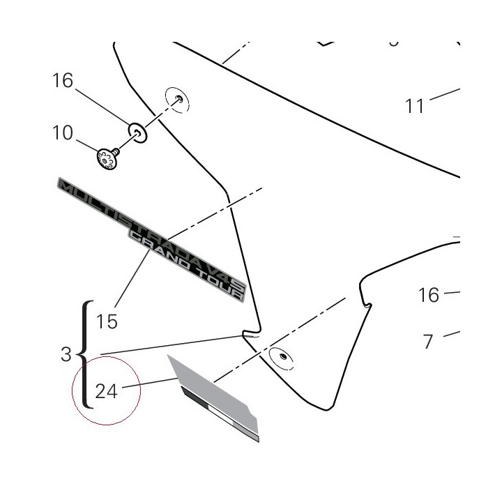 Marking plate 4381H701A