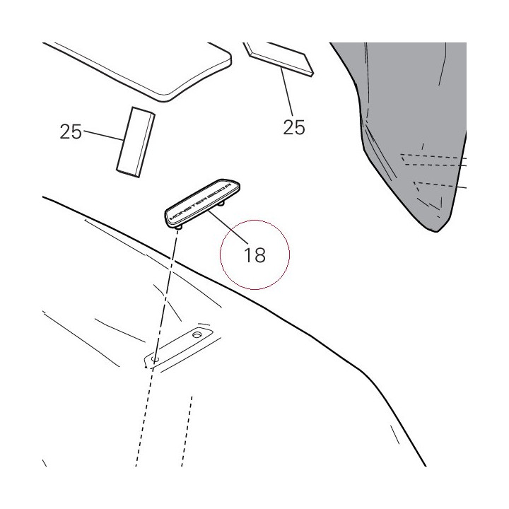 Marking plate 438P9691B