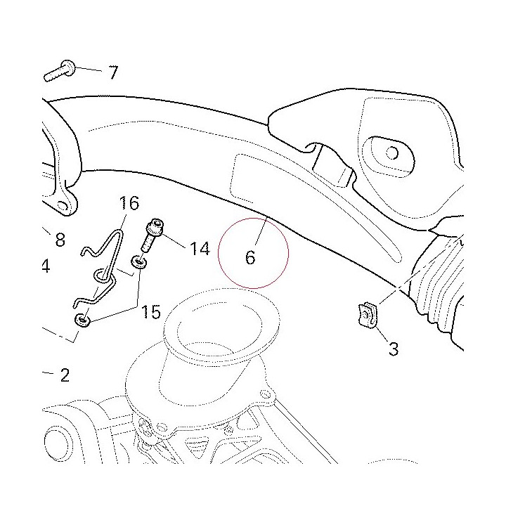 Left air manifold 44211481A
