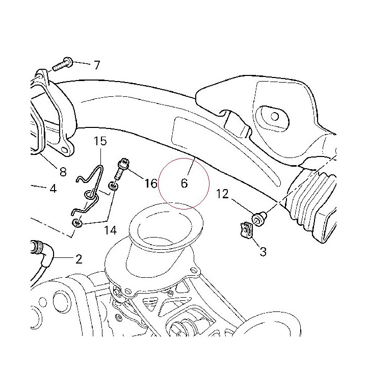 Left air manifold 44211482A