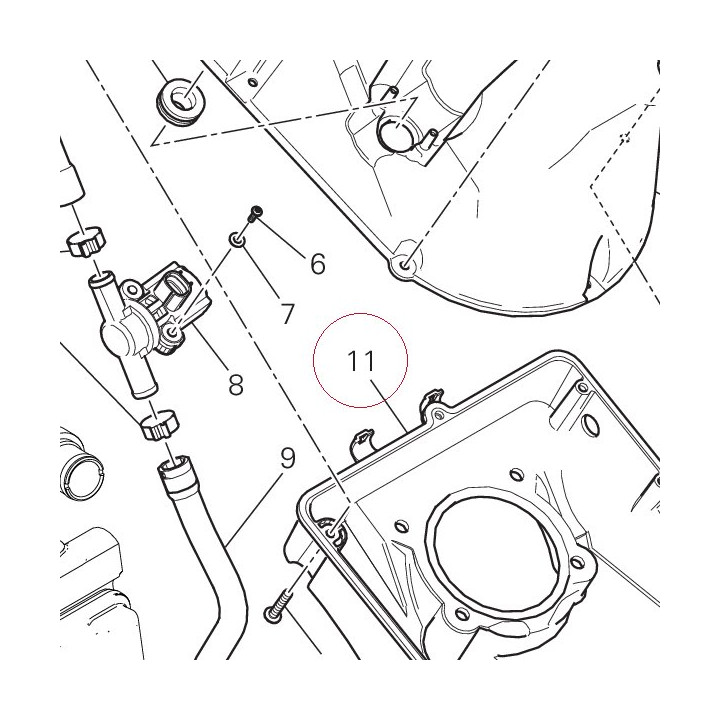 Lower filter box 44213111A