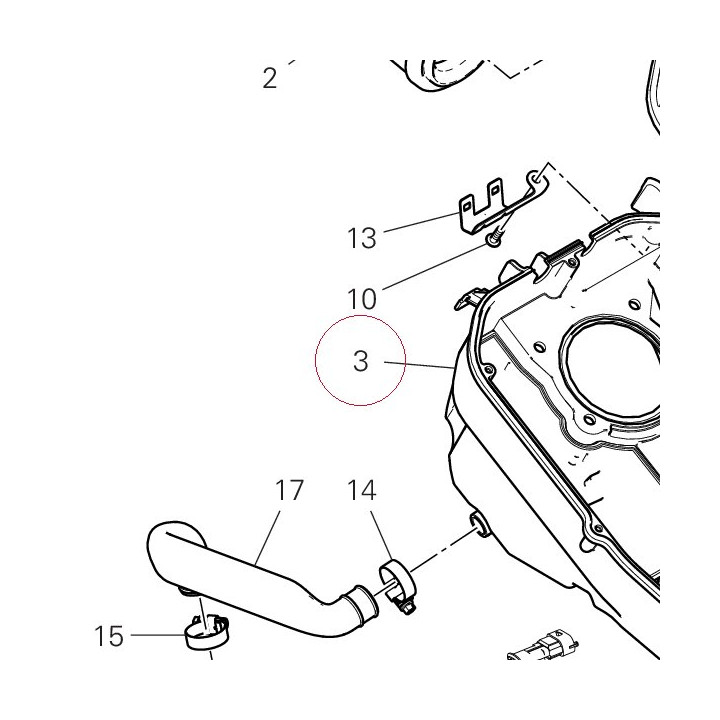 Cover air box, upper 44219032A
