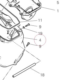 Cover air box, upper 44219041B