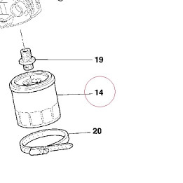Element assembly, oil cleaner 44440051A