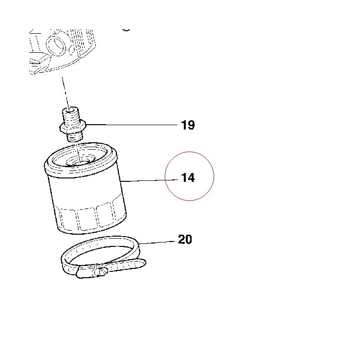 Element assembly, oil cleaner 44440051A