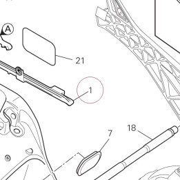 Upper chain sliding shoe 44610192A