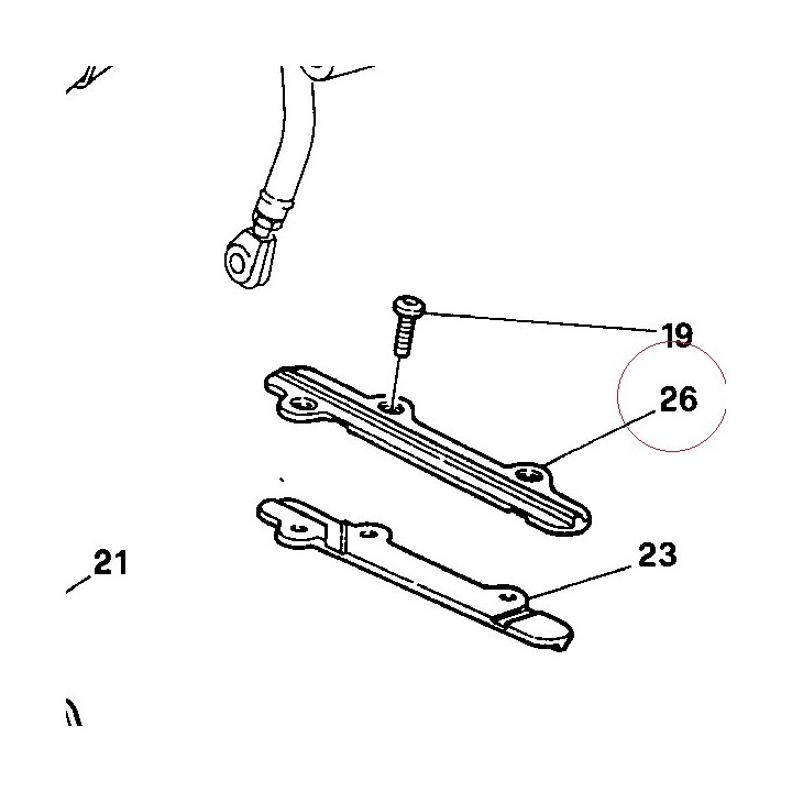 Upper chain sliding shoe 44710241A