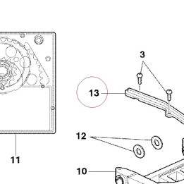 Upper chain sliding shoe 44710301A