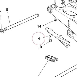 Lower chain sliding shoe 44710331A
