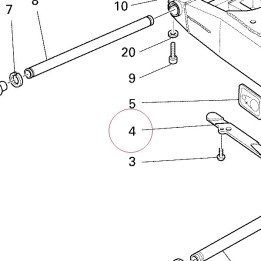 Lower chain sliding shoe 44710381A