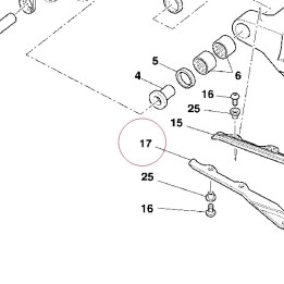 Lower chain sliding shoe 44710421A