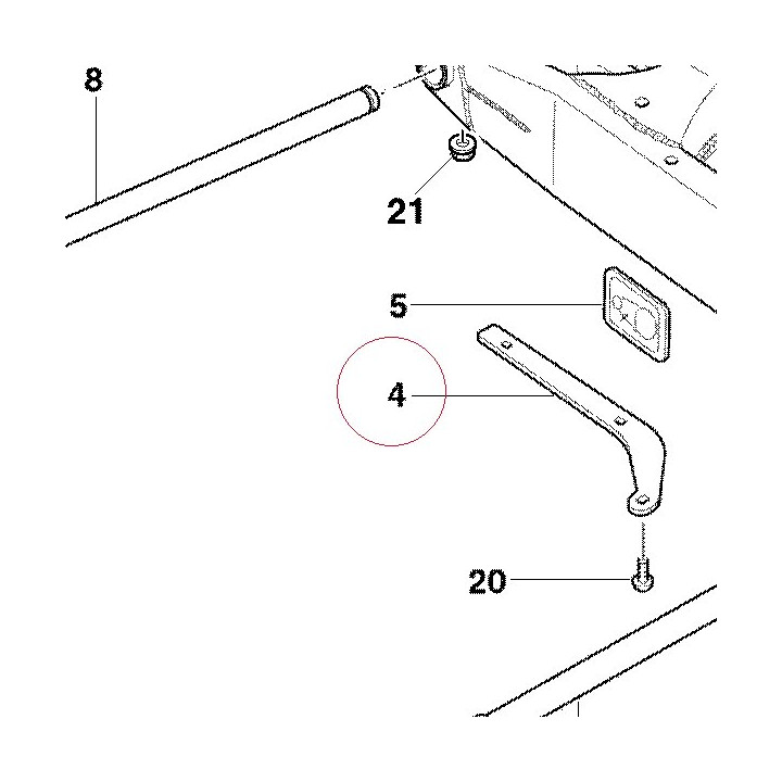 Upper chain sliding shoe 44710431A